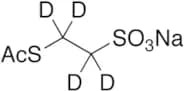2-Acetylthioethanesulfonic Acid-d4 Sodium Salt