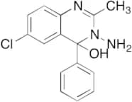 3-Amino-6-chloro-3,4-dihydro-2-methyl-4-phenyl-4-quinazolinol