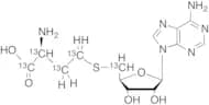 S-(((2S,3S,4R,5R)-5-(6-Amino-9H-purin-9-yl)-3,4-dihydroxytetrahydrofuran-2-yl)methyl-13C)-L-homocy…