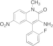 3-Amino-4-(2-fluorophenyl)-1-methyl-6-nitroquinolin-2(1H)-one