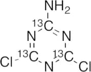 2-Amino-4,6-dichloro-s-triazine-13C3