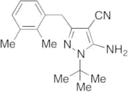 5-Amino-1-(1,1-dimethylethyl)-3-[(3-methylphenyl)methyl]-1H-pyrazole-4-carbonitrile