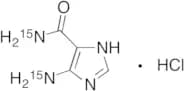5-Aminoimidazole-4-carboxamide-15N2 Hydrochloride (>90%)