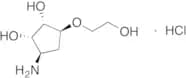 (1S,2S,3R,5S)-3-Amino-5-(2-hydroxyethoxy)cyclopentane-1,2-diol Hydrochloride