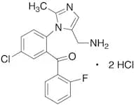 [2-[5-(Aminomethyl)-2-methyl-1H-imidazol-1-yl]-5-chlorophenyl](2-fluorophenyl)-methanone Dihydroch…
