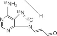3-(6-Amino-9H-purin-9-yl)-2-propenal-13C, 15N2