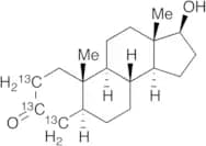 (5α,17β)-17-Hydroxyandrostan-3-one-2,3,4-13C3