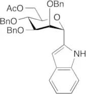 (1R)-1,5-Anhydro-1-C-1H-indol-2-yl-2,3,4-tris-O-(phenylmethyl)-D-Mannitol 6-Acetate