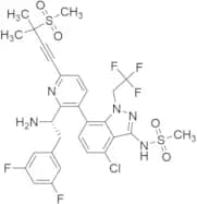 N-[7-[2-[(1S)-1-Amino-2-(3,5-difluorophenyl)ethyl]-6-[3-methyl-3-(methylsulfonyl)-1-butyn-1-yl]-3-…