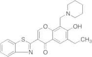 3-(2-Benzothiazolyl)-6-ethyl-7-hydroxy-8-(1-piperidinylmethyl)-4H-1-benzopyran-4-one