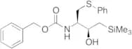Benzyl ((2R,3S)-3-Hydroxy-1-(phenylthio)-4-(trimethylsilyl)butan-2-yl)carbamate