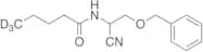 3-Benzyloxy-α-(N-butyryl-d3)-aminopropionitrile