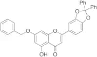 7-Benzyloxy-2-(2,2-diphenyl-1,3-benzodioxol-5-yl)-5-hydroxy-H-1-benzopyran-4-one