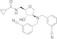 N-[[(2R,3S,4R)-4-[Bis[(3-cyanophenyl)methyl]amino]-3-hydroxyoxolan-2-yl]methyl]cyclopropanecarboxa…