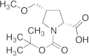 (2R,4R)-1-(tert-Butoxycarbonyl)-4-(methoxymethyl)pyrrolidine-2-carboxylic acid