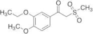 1-(3-ethoxy-4-methoxyphenyl)-2-(methylsulfonyl)ethanone