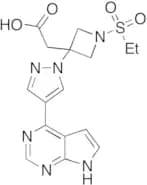 2-(3-(4-(7H-Pyrrolo[2,3-d]pyrimidin-4-yl)-1H-pyrazol-1-yl)-1-(ethylsulfonyl)azetidin-3-yl)acetic A…