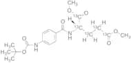 N-Boc-(p-Aminobenzoyl)-L-glutamic Acid Dimethyl Ester-13C5