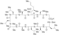 Des(N-Methyl-leucyl), N-tertButyloxycarbonyl-leucyl Cyclosporin A seco(MeGly-MeLeu) Carboxylic Acid