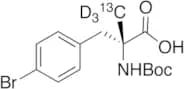 4-Bromo-N-Boc-α-methyl-D-phenylalanine-13C,d3