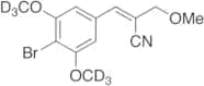 3-(4-Bromo-3,5-dimethoxyphenyl)-2-(methoxymethyl)-2-propenenitrile-d6