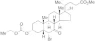(3Alpha,5Beta,6Alpha)-6-Bromo-3-[(ethoxycarbonyl)oxy]-7-oxo-cholan-24-oic Acid Methyl Ester