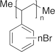 Polystyrene crosslinked with divinylbenzene, brominated