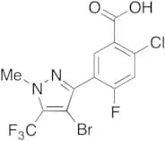 5-[4-Bromo-1-methyl-5-(trifluoromethyl)-1H-pyrazol-3-yl]-2-chloro-4-fluorobenzoic Acid