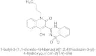 1-Butyl-3-(1,1-dioxido-2H-1,2,4-benzothiadiazin-3-yl)-4-hydroxy-2(1H)-quinolinone