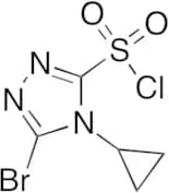 5-​Bromo-​4-​cyclopropyl-4H-​1,​2,​4-​triazole-​3-​sulfonyl chloride