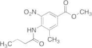 4-Butyrylamino-3-methyl-5-nitrobenzoic Acid Methyl Ester