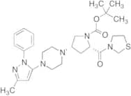 tert-Butyl (2S,4S)-4-[4-(3-Methyl-1-phenyl-1H-pyrazol-5-yl)piperazin-1-yl]-2-[(1,3-thiazolidin-3-y…