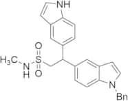 2-(1-Benzyl-1H-indol-5-yl)-2-(1H-indol-5-yl)-N-methylethane-1-sulfonamide
