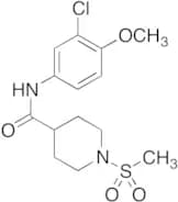 N-​(3-​chloro-​4-​methoxyphenyl)​-​1-​(methylsulfonyl)​-4-​Piperidinecarboxamid​e