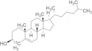 (3β)-Cholest-5-en-3-ol-4-¹³C