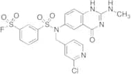 3-(N-((2-Chloropyridin-4-yl)methyl)-N-(2-(methylamino)-4-oxo-1,4-dihydroquinazolin-6-yl)sulfamoyl)…