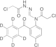 1-Chloroacetyl-2-[[(2-benzoyl-4-chlorophenyl)(2-chloroacetyl)amino]methylene]hydrazide-d5