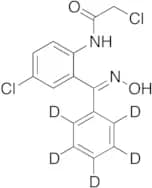 2-Chloro-N-[4-chloro-2-[(hydroxyimino)phenylmethyl]phenyl]acetamide-d5