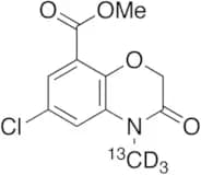 6-Chloro-3,4-dihydro-4-methyl-3-oxo-2H-1,4-benzoxazine-8-carboxylic Acid-13C,d3 Methyl Ester