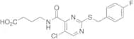 4-(5-Chloro-2-((4-fluorobenzyl)thio)pyrimidine-4-carboxamido)butanoic Acid