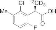(2R)-2-(2-Chloro-6-fluoro-3-methylphenyl)propanoic Acid-13C, d3