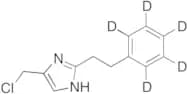 4-(Chloromethyl)-2-(2-phenylethyl)-1H-imidazole-d5