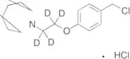 1-[2-[4-(Chloromethyl)phenoxy]ethyl]hexahydro-1H-azepine-d4 Hydrochloride