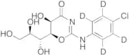 (5R,6S)-2-[(4-Chlorophenyl)amino]-5-hydroxy-6-[(1R,2R)-1,2,3-trihydroxypropyl]-5,6-dihydro-4H-1,3-…