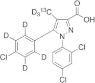 5-(4-Chlorophenyl)-1-(2,4-dichlorophenyl)-4-methylpyrazole-3-carboxylic Acid-13C,d7