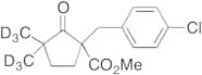 1-[(4-Chlorophenyl)methyl]-3,3-dimethyl-2-oxocyclopentanecarboxylic Acid-d6 Methyl Ester