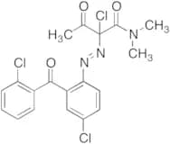 2-Chloro-2-[2-[4-chloro-2-(2-chlorobenzoyl)phenyl]diazenyl]-N,N-dimethyl-3-oxo-butanamide