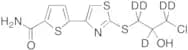 5-[2-[(3-Chloro-2-hydroxypropyl)thio]-4-thiazolyl]-2-thiophenecarboxamide-d5