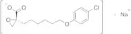 (2R)-2-[6-(4-Chlorophenoxy)hexyl]-oxiranecarboxylic Acid Sodium Salt
