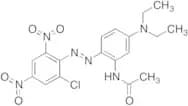 N-[2-[2-(2-Chloro-4,6-dinitrophenyl)diazenyl]-5-(diethylamino)phenyl]acetamide (>90%)